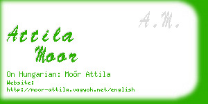 attila moor business card